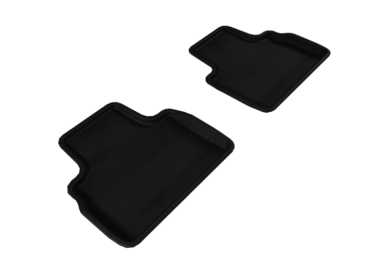 Infiniti FX50S Floor Mats - Rear - 3D MAXpider - Kagu - Black - `09-`17 Infiniti FX50S Floor Mats - Rear - 3D MAXpider - Kagu - Black - `09-`17